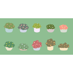 Potted Flower Illustration