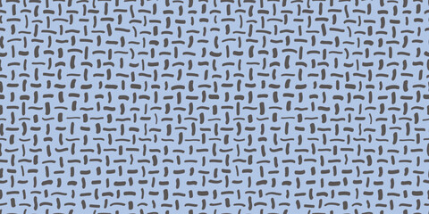 Sisal fabric fibers seamless pattern tile. Hand drawn organic burlap background texture

