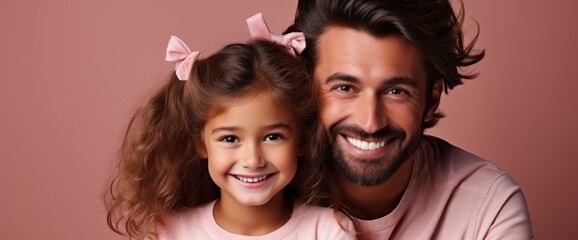 Happy Loving Family Father His Daughter, HD, Background Wallpaper, Desktop Wallpaper