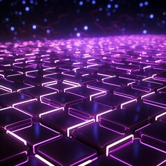 Obraz premium Science Molecule Structure Cube Drapery Background