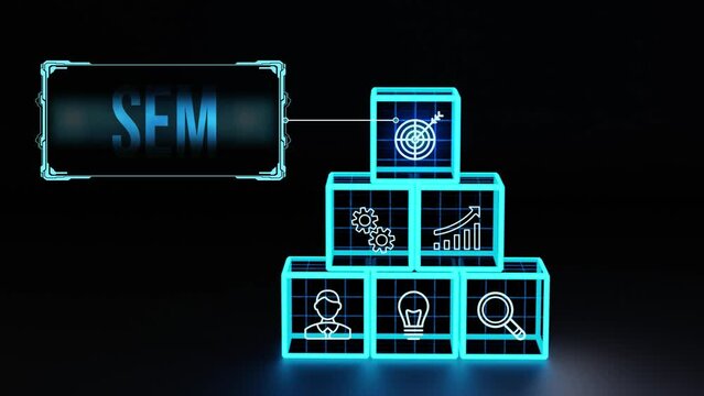 SEM Search Engine Optimization Marketing Ranking concept for website.