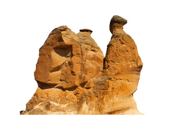 Isolated geological formations. Cappadocia is one of the most famous touristic regions of Turkey....