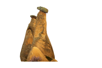 Isolated geological formations. Cappadocia is one of the most famous touristic regions of Turkey. The Rock Sites of Cappadocia are UNESCO World Heritage sites. 