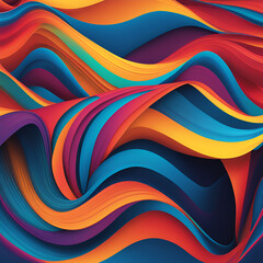 colorful rainbow gradient abstract textured watercolor illustration with bright colors - liquid stripes