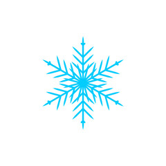 snow set with snowflake element vector