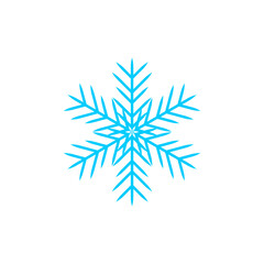 snow set with snowflake element vector