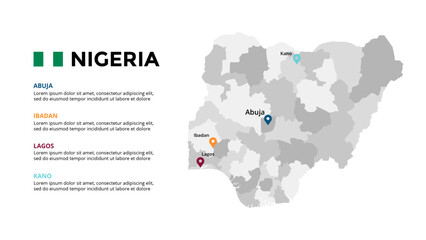 Infographic maps for African countries elements design for presentation, can be used for presentation, workflow layout, diagram, annual report, web design.