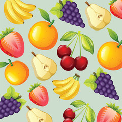 Fruit pattern background design