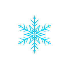 snow set with snowflake element vector