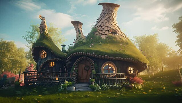 Amazing fairy house. Created with generative AI
