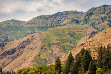 Fototapeta na wymiar Hells Canyon National Recreation Area in Oregon and Idaho