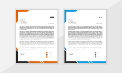 Modern Creative Vector Business Letterhead Design Template