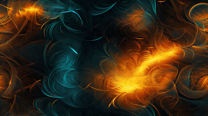 Abstract fire background with flames, Connection Patterns, Fractal art