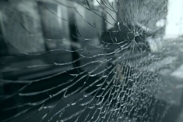 broken cracked glass background