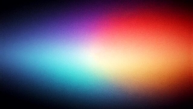 Abstract colorful background with grainy grain for loop playback. Dynamic motion gradient color animation with rough grain on abstract background