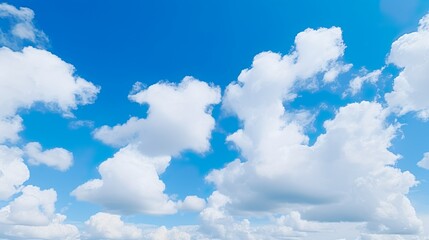 clouds in the blue sky background