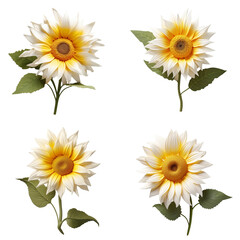 3D collection of sunflowers Artificial Intelligence Generative