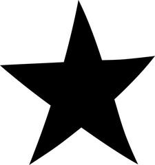doodle star, hand drawn vector