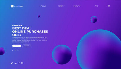 fantasy style landing page background design