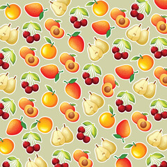 Fruit pattern background design