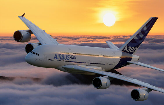 Airbus A380. The world's largest passenger aircraft