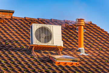 Dual inverter compressor, combination of air conditioner compressor and heating pump, installed on...
