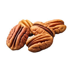 Walnut nuts isolated on transparent background