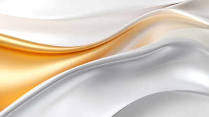 Gold and silver colored glowing abstract