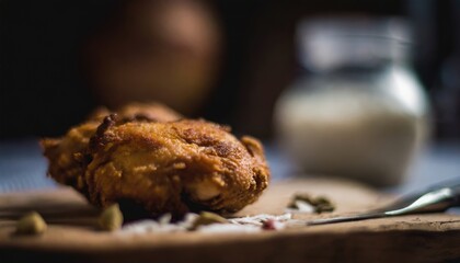 Copy Space image of Breaded chicken