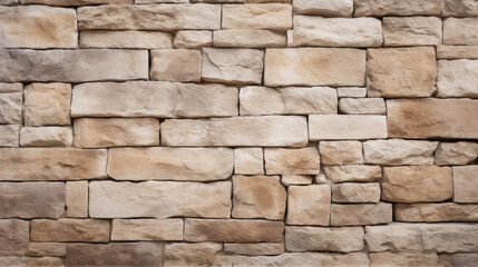 Beige stone wall background texture