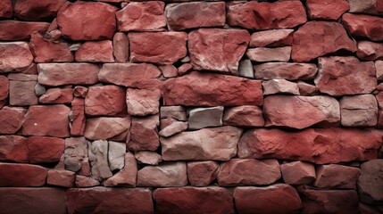 Red stone wall background texture