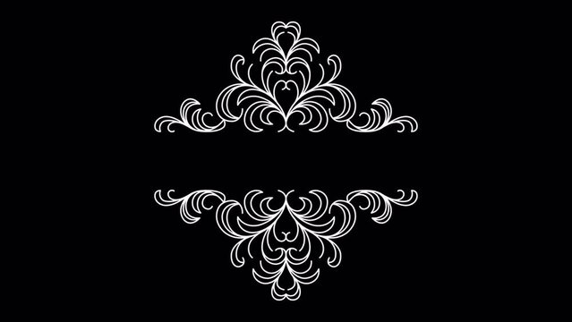 Wedding invitation Ornament Title Animation #01