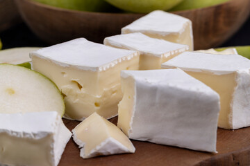 soft cream cheese with white mold