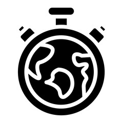 earth stopwatch glyph