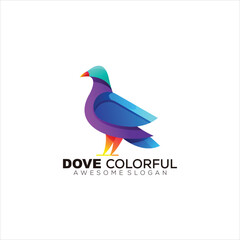bird logo colorful gradient 
