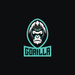 gorilla logo mascot vector design