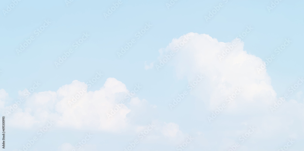 Wall mural white cloud in the sky. view on a soft white fluffy cloud as background. cloudy sky, white clouds, b