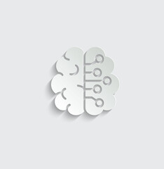 ai icon vector Artificial intelligence icon logo 