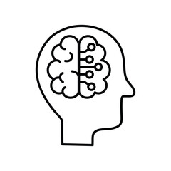 ai icon vector Artificial intelligence icon logo 