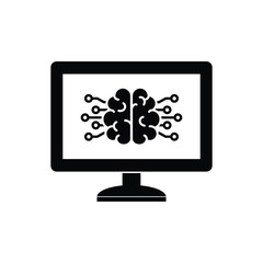 ai icon vector Artificial intelligence icon logo 