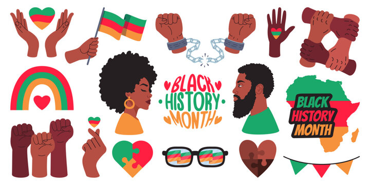 Black History Month Illustration Set