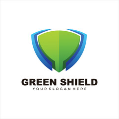 shield logo colorful gradient 