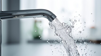 Clean Water running from kitchen tap