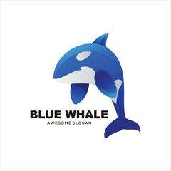 whale logo colorful gradient 