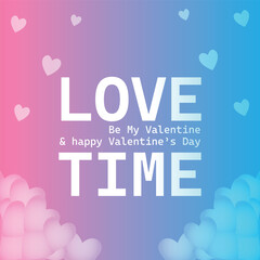 Happy valentines day. Vector banner, greeting card, flayer, poster,  with text Happy valentines day