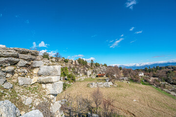 Scenic views of Selge, was an important city in ancient Pisidia and later in Pamphylia, on the southern slope of Mount Taurus, where the river Eurymedon (K&ouml;pr&uuml;&ccedil;ay) forces its way through the mountains