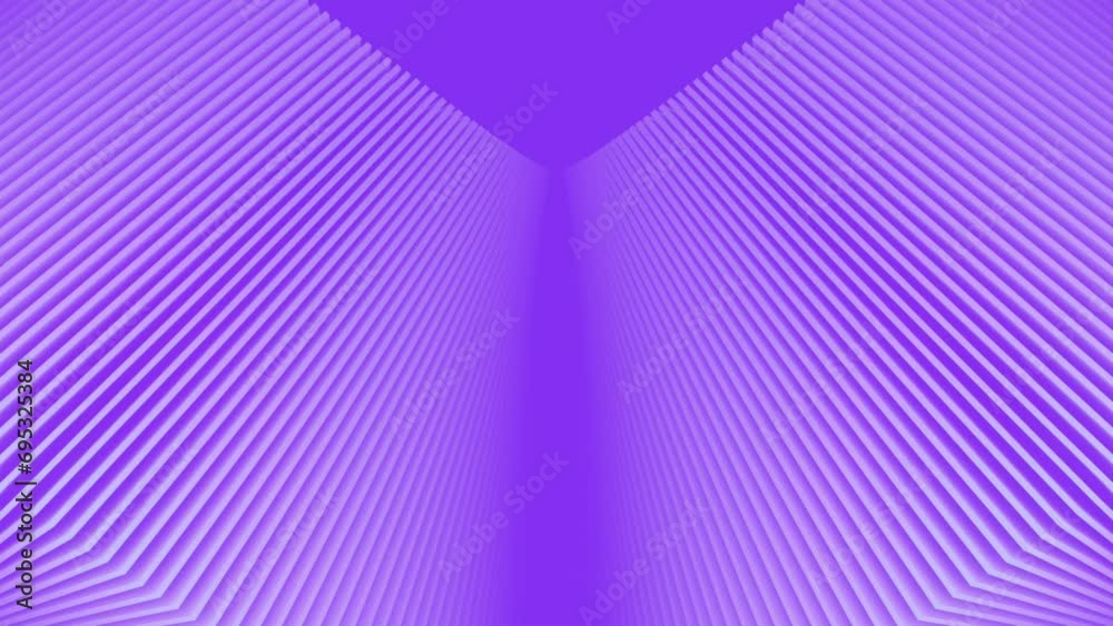 Poster Geometric abstract background. Digital seamless loop animation. 3d rendering 4K