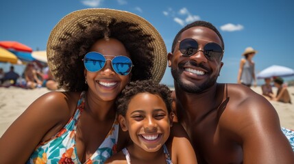 Obraz premium Front view of retired black couple spending time with siblings