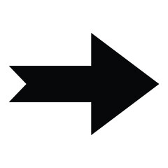 Arrow icon. Modern simple arrow or cursor. Directional arrow flat style isolated on white background. Vector illustration - obrazy, fototapety, plakaty