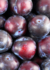 plums on the market